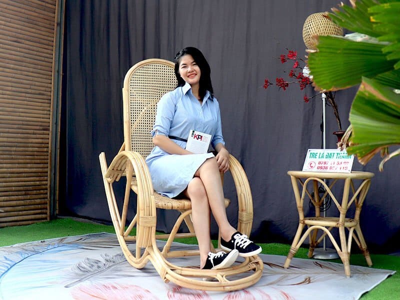 Ghế Mây Bập Bênh - GMBB001